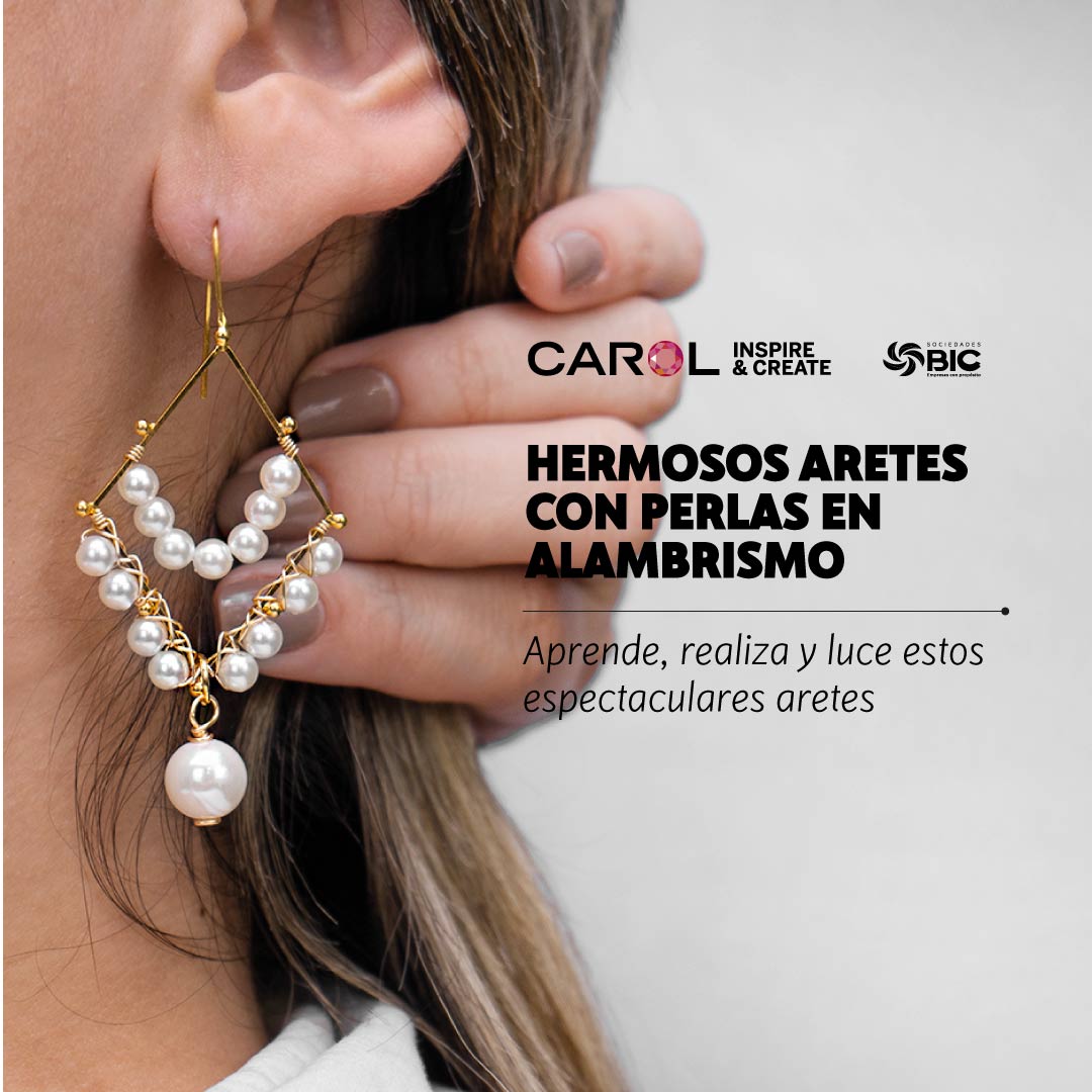 VARIEDADES Y FANTASIAS CAROL CIA SAS | hacer aretes con perlas en alambrismo
