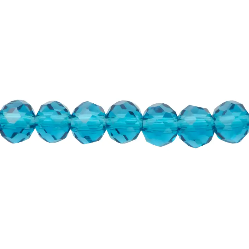 Murano rondela facetada 4mm blue zircon 22 x 125 und