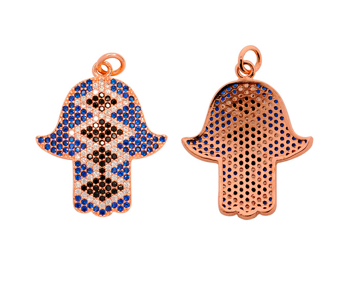 Dije micropave mano de fátima 26x21mm A7/RP x und