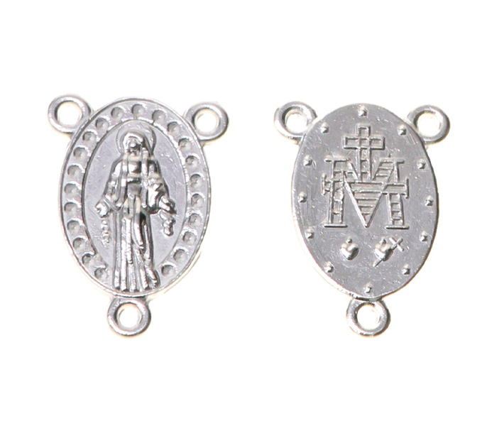Crucero virgen milagrosa 796 18x12mm/NQ x 20unds
