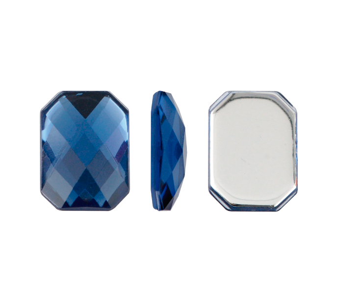 Acrilico K1037 octagon plano 10X12mm montana 17 x und