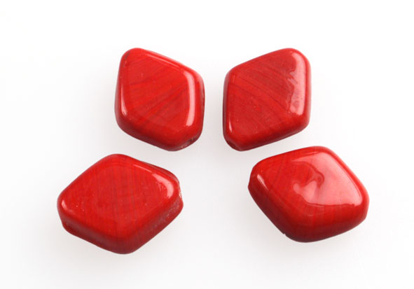 Vidrio hindu 3524 12x15mm color 21 dark red cor x und