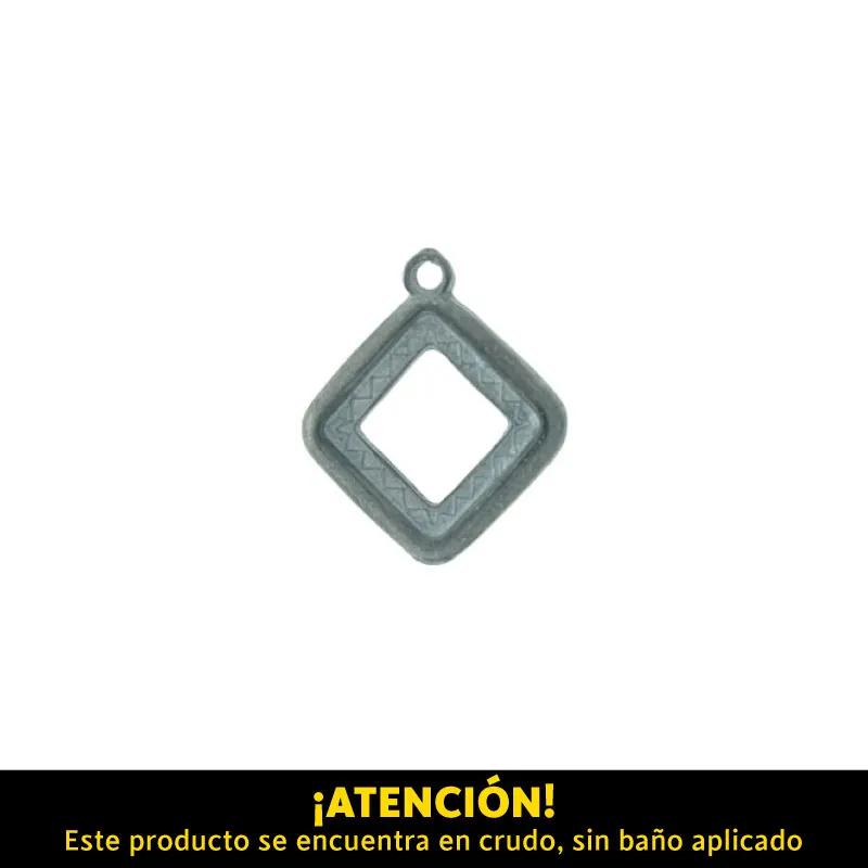 Pendiente rombo 27x23mm A-36167/R x und