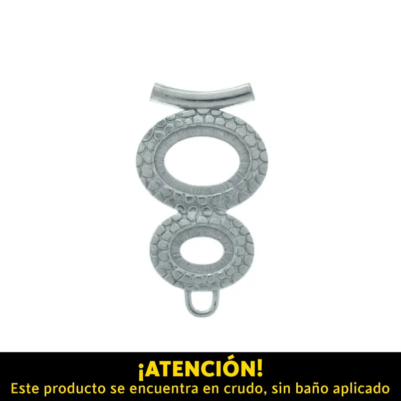 Pendiente oval 54x35mm A-16154/R x und