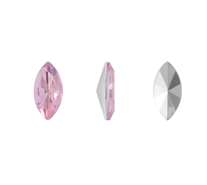 Acrilico K1015 marquesa con cono 5x10mm vintage rose 22 x und