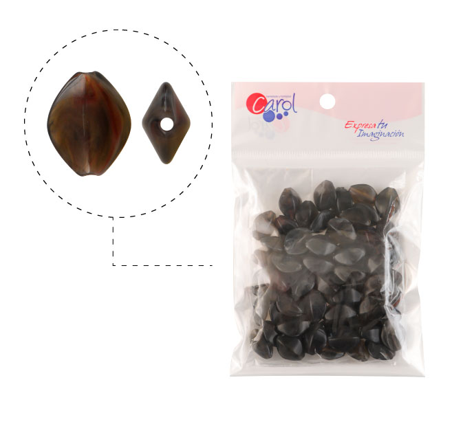 Acrilico oval 17x14mm AAB-51153-17 black diamond E-12 x 50g(Aprox 68und)