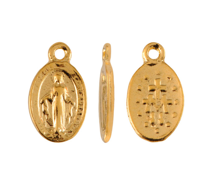 Medalla virgen A22600/golfi 12x7mm x und