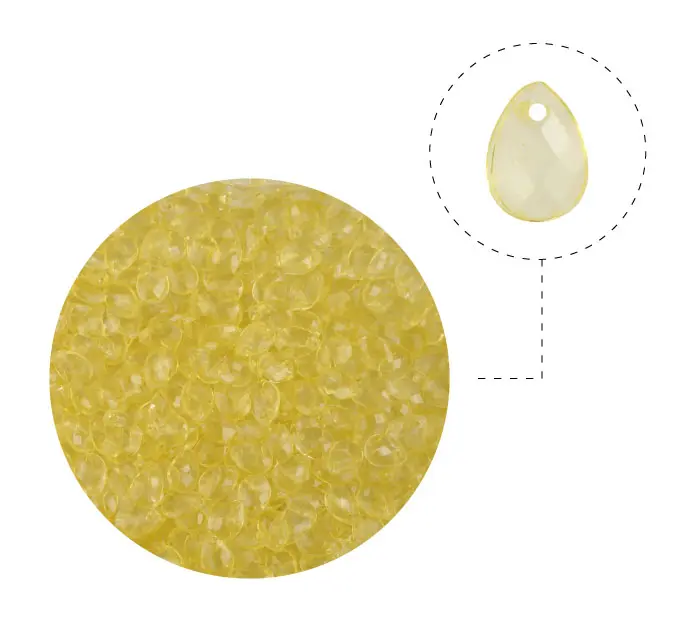 Acrilico 3061 gota 8x9 amarillo x 50g(Aprox 342und)