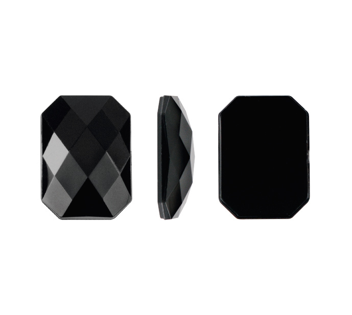 Acrilico K1037 octagon plano 15x21mm jet 1 x und