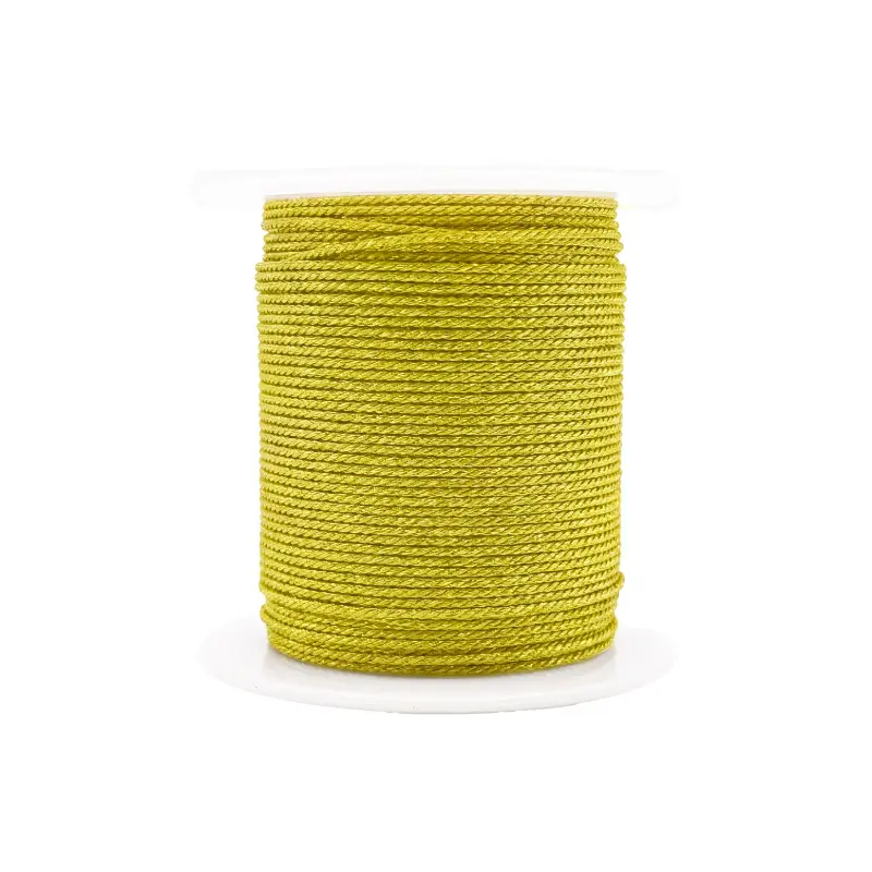 Hilo poliester metalizado A17-600/9S dorado x rollo 20m