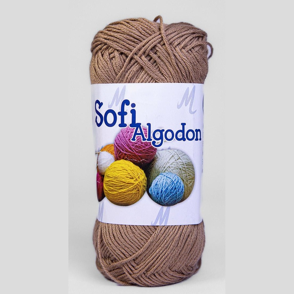Ovillo lana amigurumi sofi 100% algodon 7282 camel x 100g