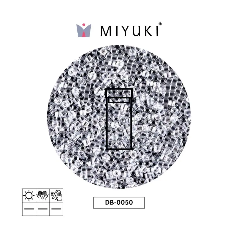 Miyuki delica 11/0 DB0050 cristal lusterr x 3g