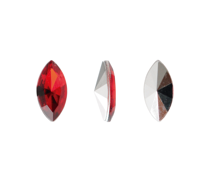 Acrilico K1015 marquesa con cono 4x8mm rubi 41 x und