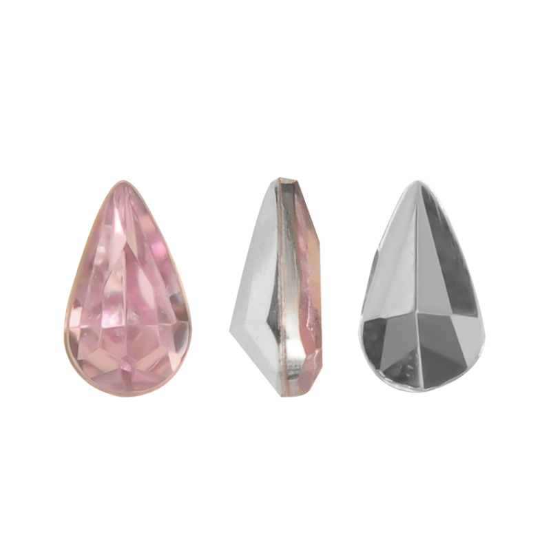 Acrilico K1017 gota con cono 3x5mm vintage rose 22 x und