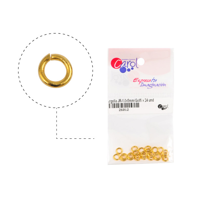 Argolla JR-1.0x5mm/Golfi x 24 unidades