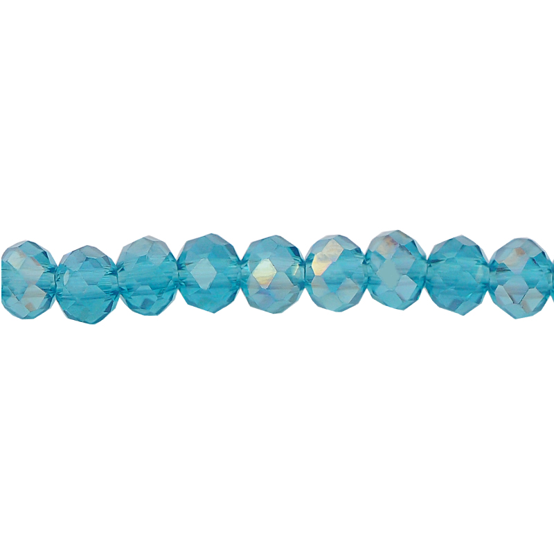 Murano rondela facetada 3mm indicolite 25AB x 145unds