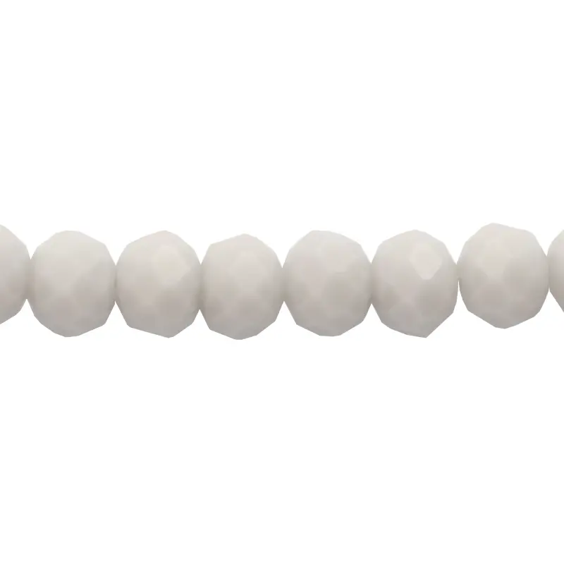 Murano rondela facetada 6mm light gray 55 x 82 unds