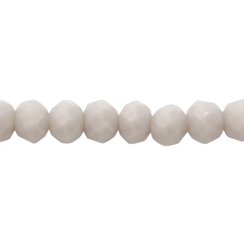 Murano rondela facetada 3mm gris mate 56 x 110unds