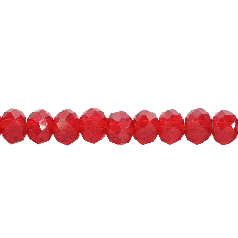 Murano rondela facetada 3mm siam 29 x 110unds