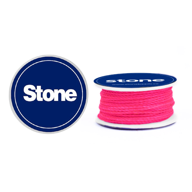 Cordon encerado linhasita 1mm 328 coral x 8m