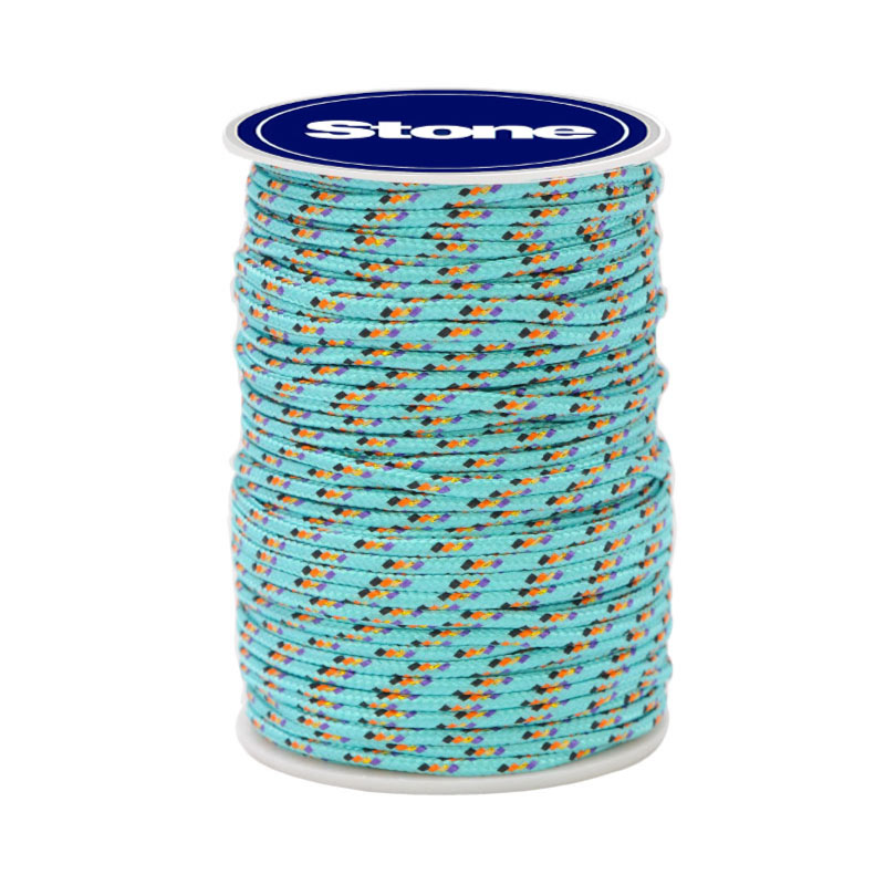 Cordon paracord 3mm aguamarina/varios #8 x rollo 50m