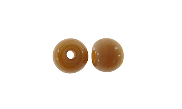 Vidrio hindú redondo 6mm crema 05 x und