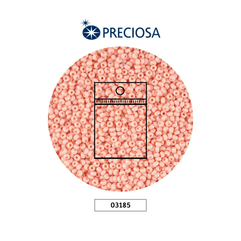 Mostacilla checa preciosa 2mm 03185 OP palo de rosa x 50g