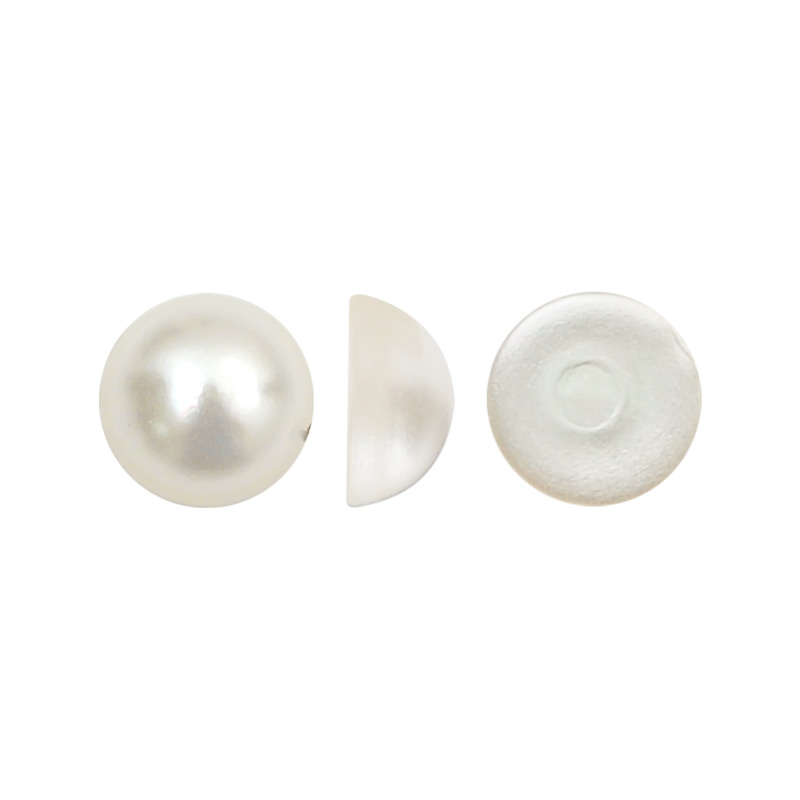 Media perla sintética base plana 1H 3mm cream A-03 x und