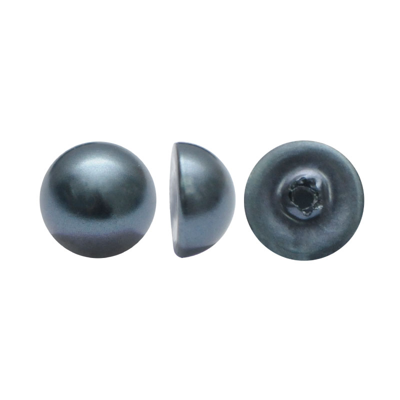 Media perla sintetica base plana 1H 6mm night blue A-52 x und