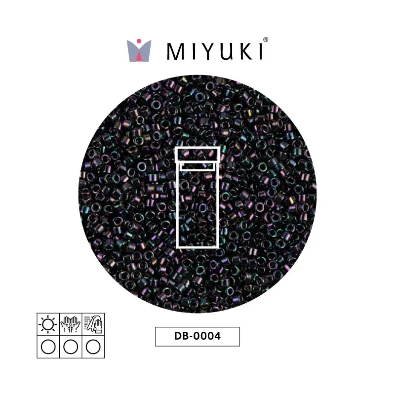 Miyuki delica 11/0 DB0004 metalizado oscuro plum AB x 3g