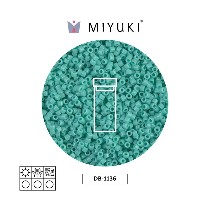 Miyuki delica 11/0 DB1136 opaco azul opal x 3g