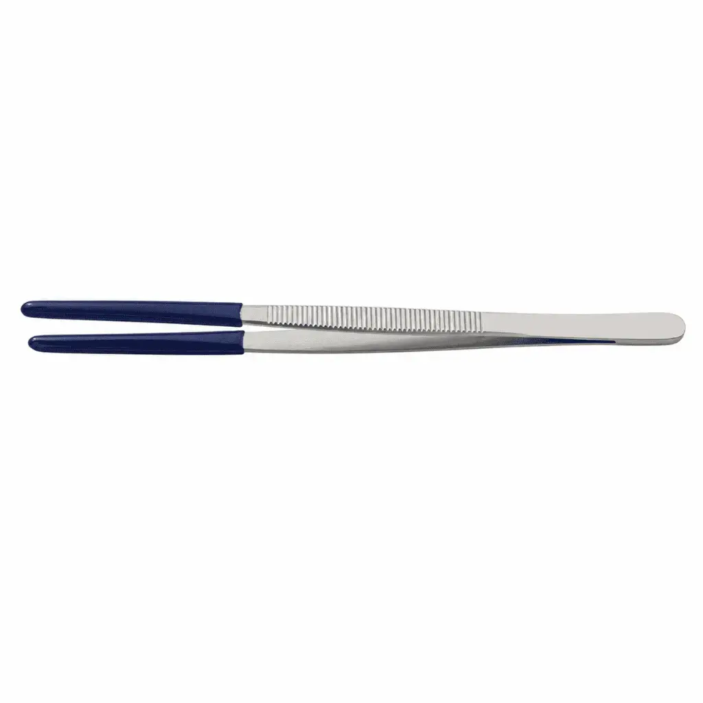 Steam Cleaning Tweezers. Thick PVC Coating on Jaws. Made Of Stainless Steel 12inch TWZ-440-C