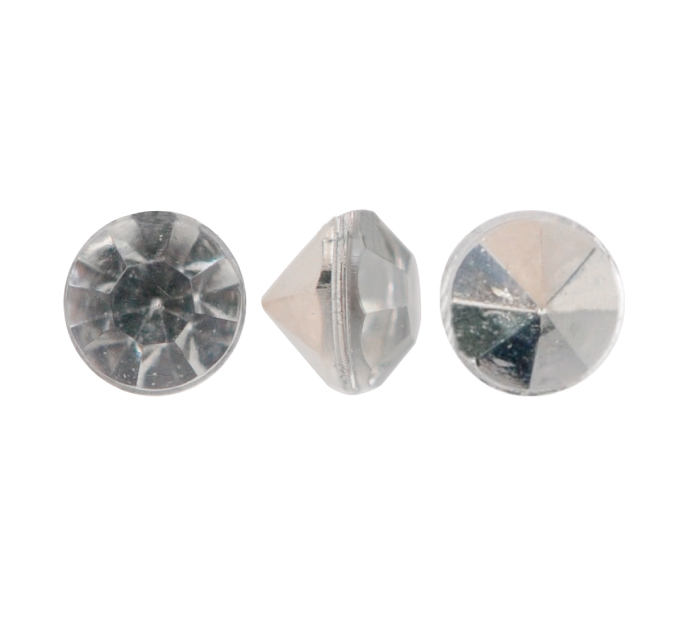 Acrílico K1010 redondo chaton 2.4mm crystal 2 x und