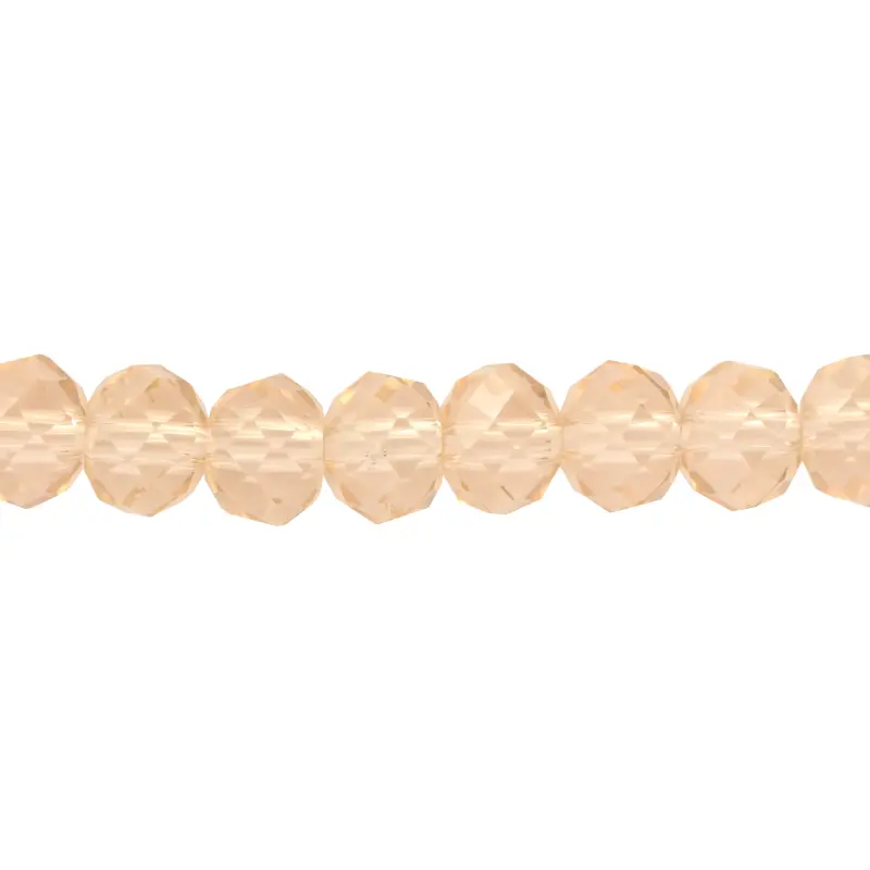 Murano rondela facetada 6mm golden shadow 33 x 82unds