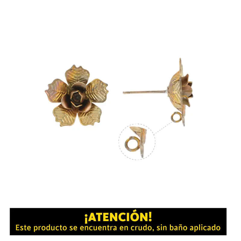 Aretes flor BW00237 17mm/R x par