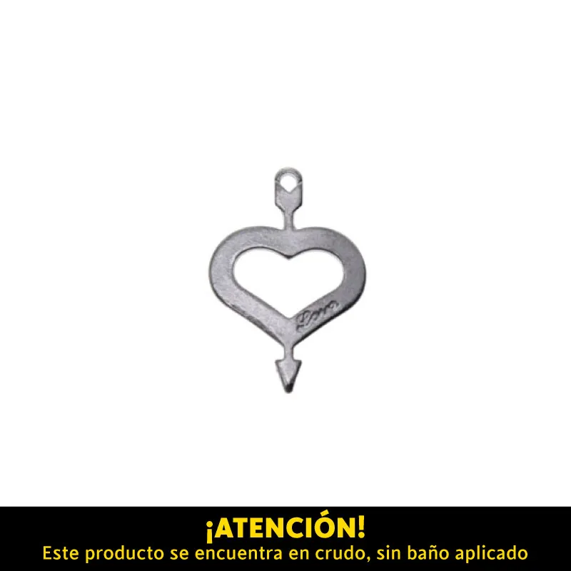 Dije corazon 23x15mm XKW-368/R x und