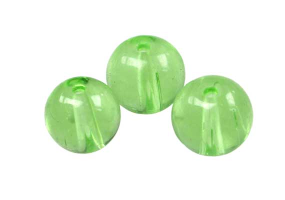 Vidrio hindú 11006 8mm redondo 6 verde x und