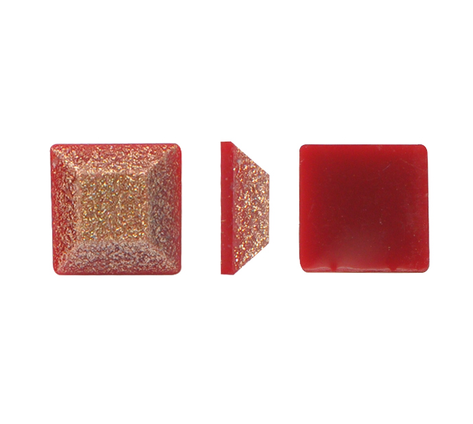 Acrilico 5010# cuadrado 6mm 6B Color P55 x und