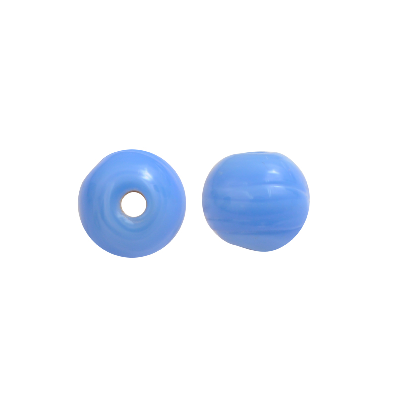 Vidrio hindú 6mm redondo azul 015 X und