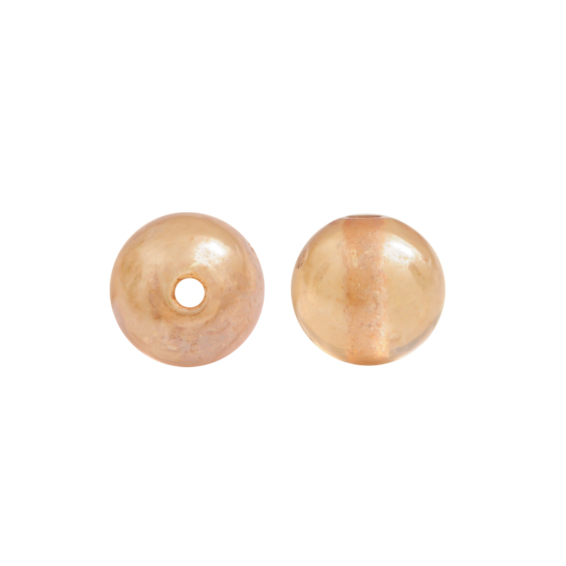 Vidrio hindú 8mm redondo 88l dorado x und