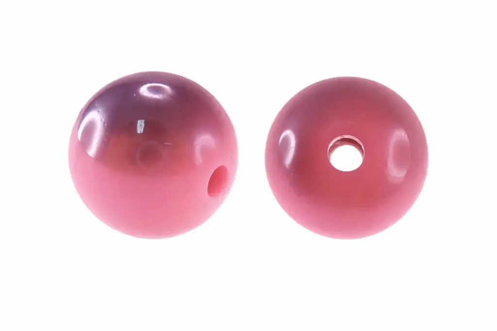 Acrilico redondo 14mm light rose efecto x libra(320und)