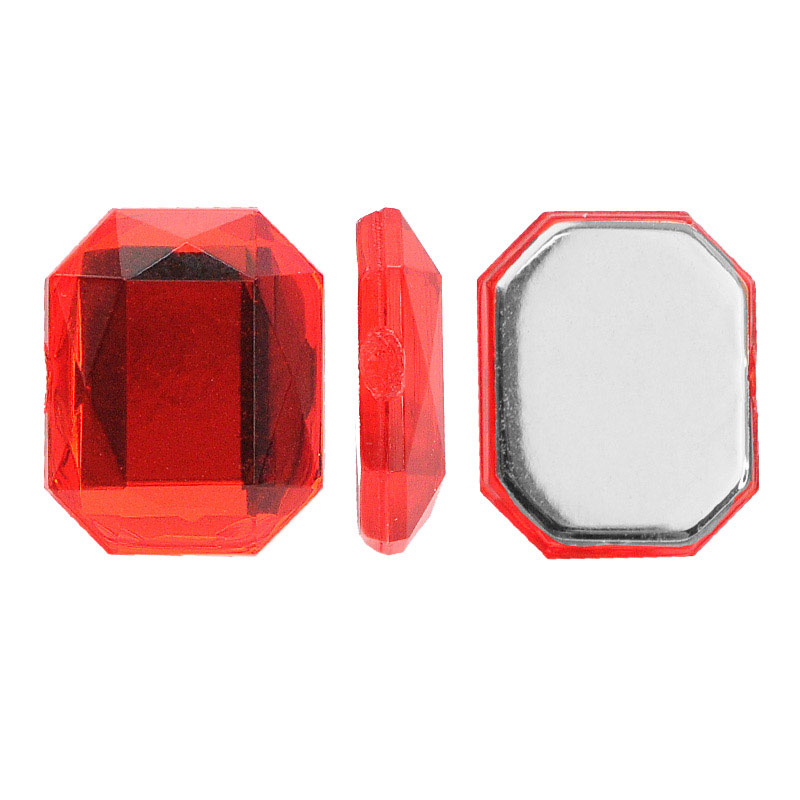 Acrilico K1013 octagon con cono 8x10mm Light Siam 3 x Unidad