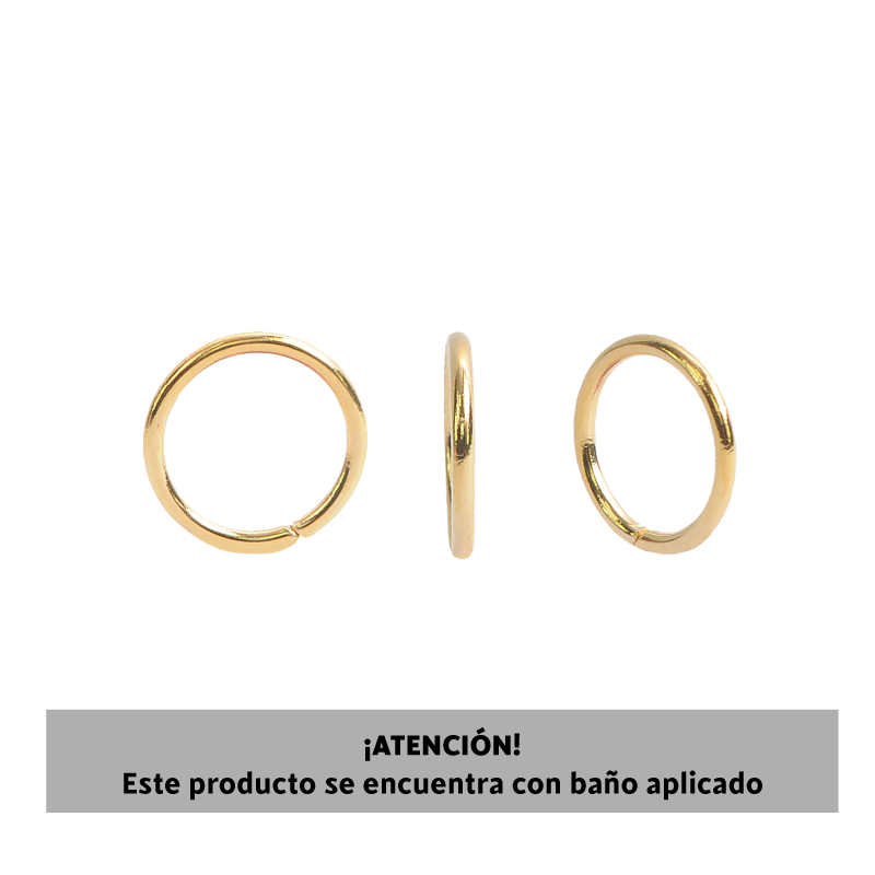 Argolla JR-1.0x10mm/ Baño Golfi x und