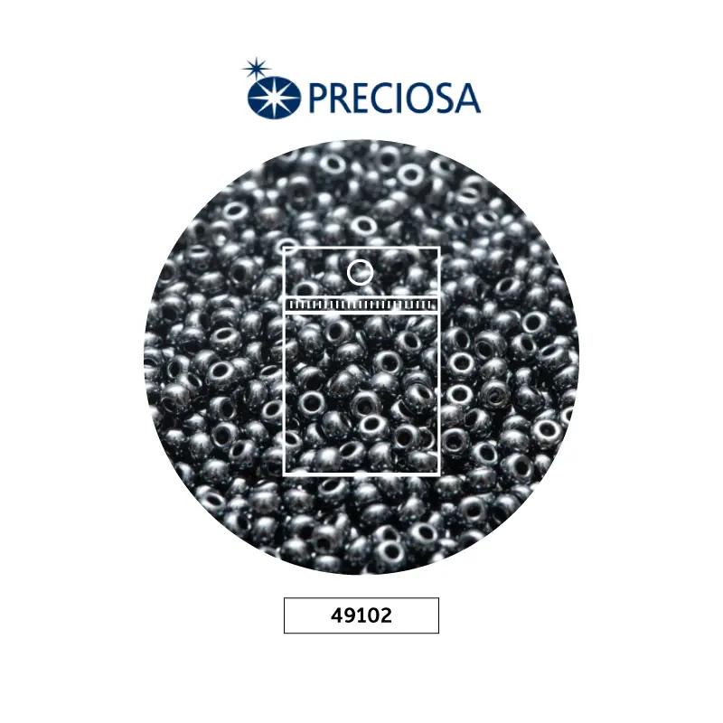 Mostacilla checa preciosa 10/0 2mm 49102 acerina x 50g