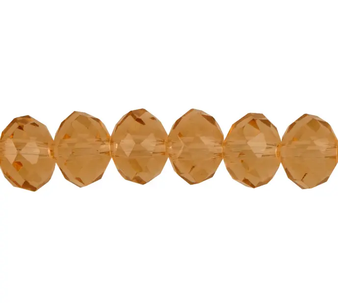Murano rondela facetada 8mm golden shadow 33 x 62unds