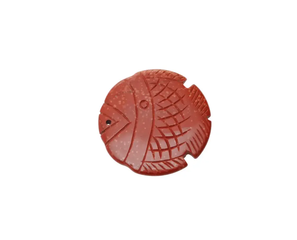 Pendiente grab/pez red jasper x und