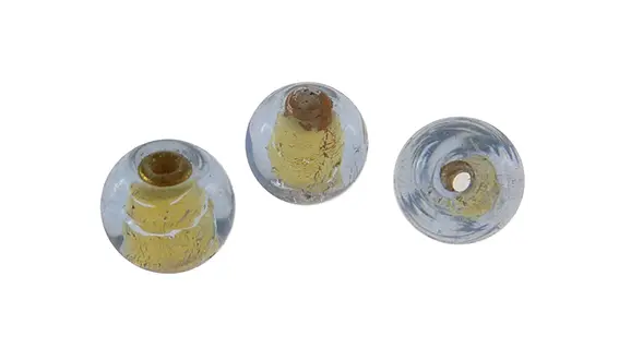 Vidrio hindú GZM-46/80 redondo 6mm azul glaze x g