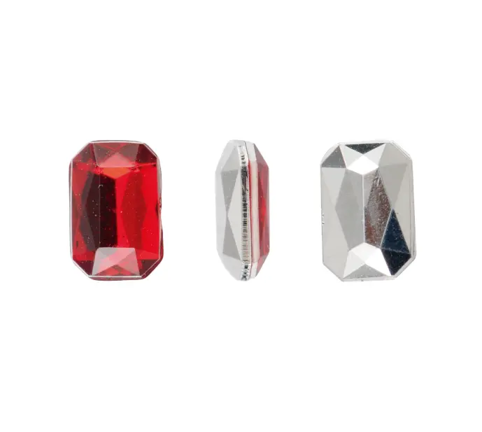 Acrilico K1012 octagon con cono 4x6mm rubi 41 x und