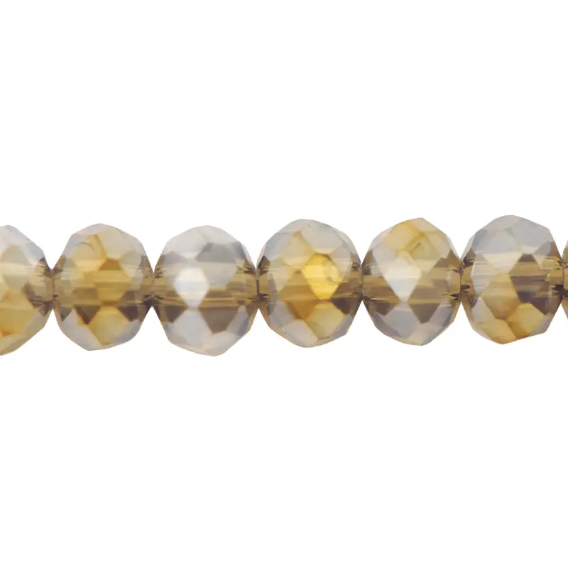 Murano rondela facetada 4mm black diamond 23AB x aprox110unds