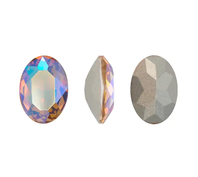 4120CH oval 10x14mm 221SI light smoked topaz x und